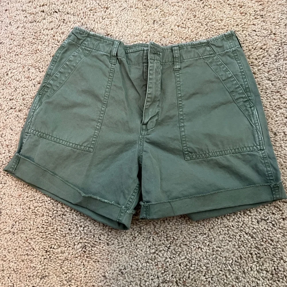 Madewell Green Cargo Shorts Relaxed Fit - Picture 1 of 4